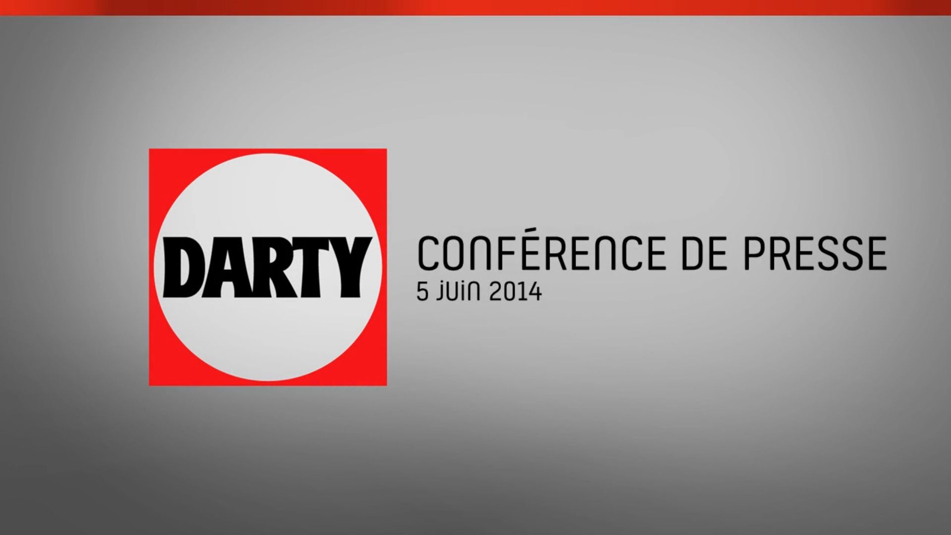 Darty – Conférence de presse
