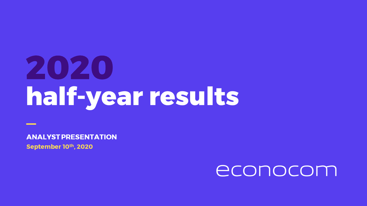 Econocom - Résultats financiers