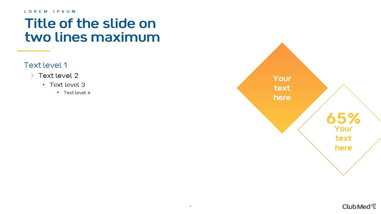 Club Med North America - Template Powerpoint