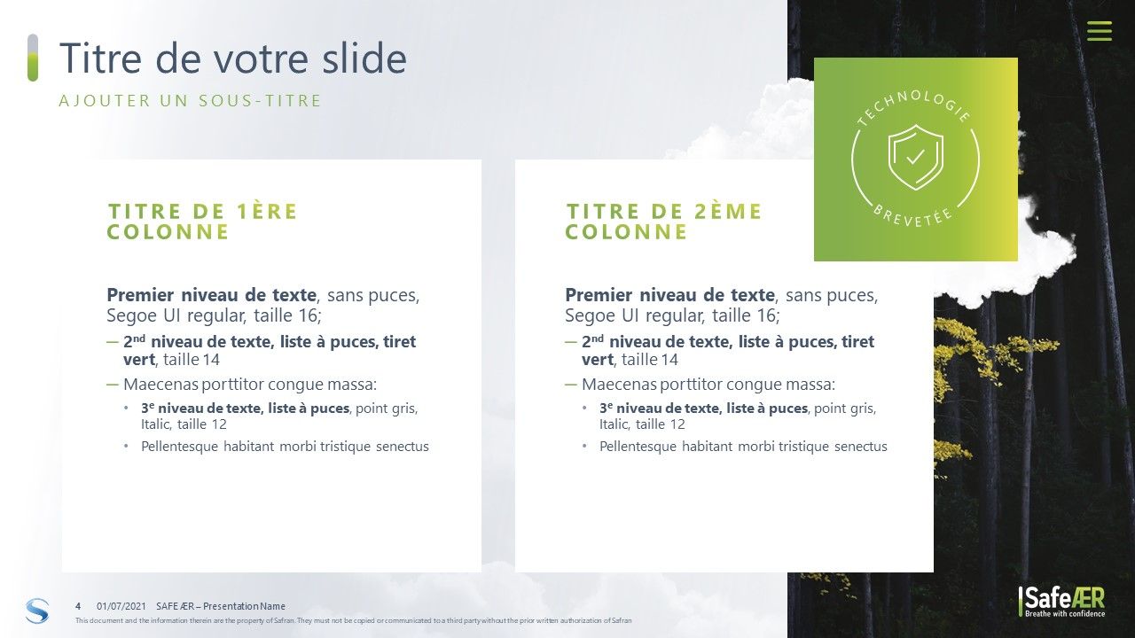 Safe AER - Template PPT