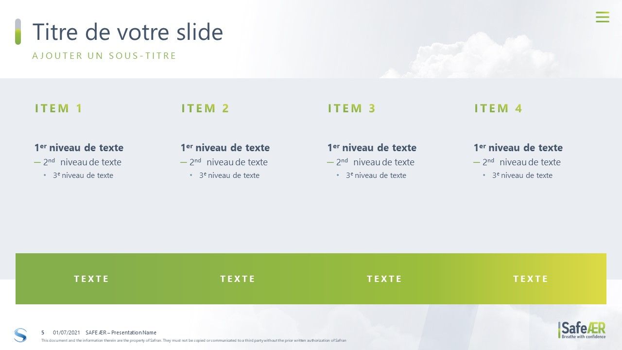 Safe AER - Template PPT