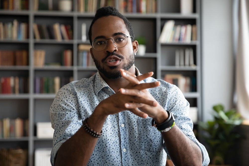 Interview face camera 